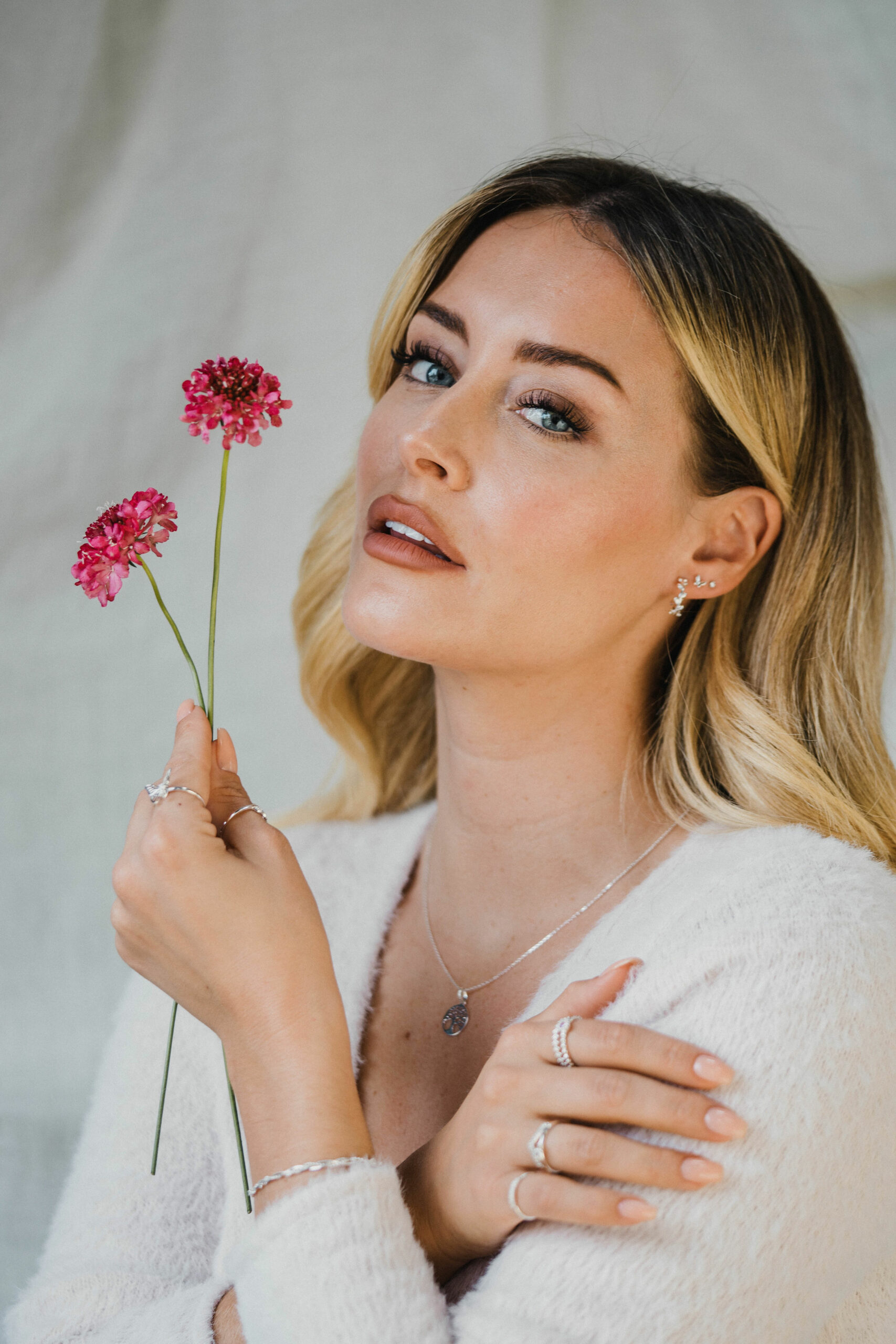 Professional model with hair and makeup by Bristol makeup artist Evie Smith.