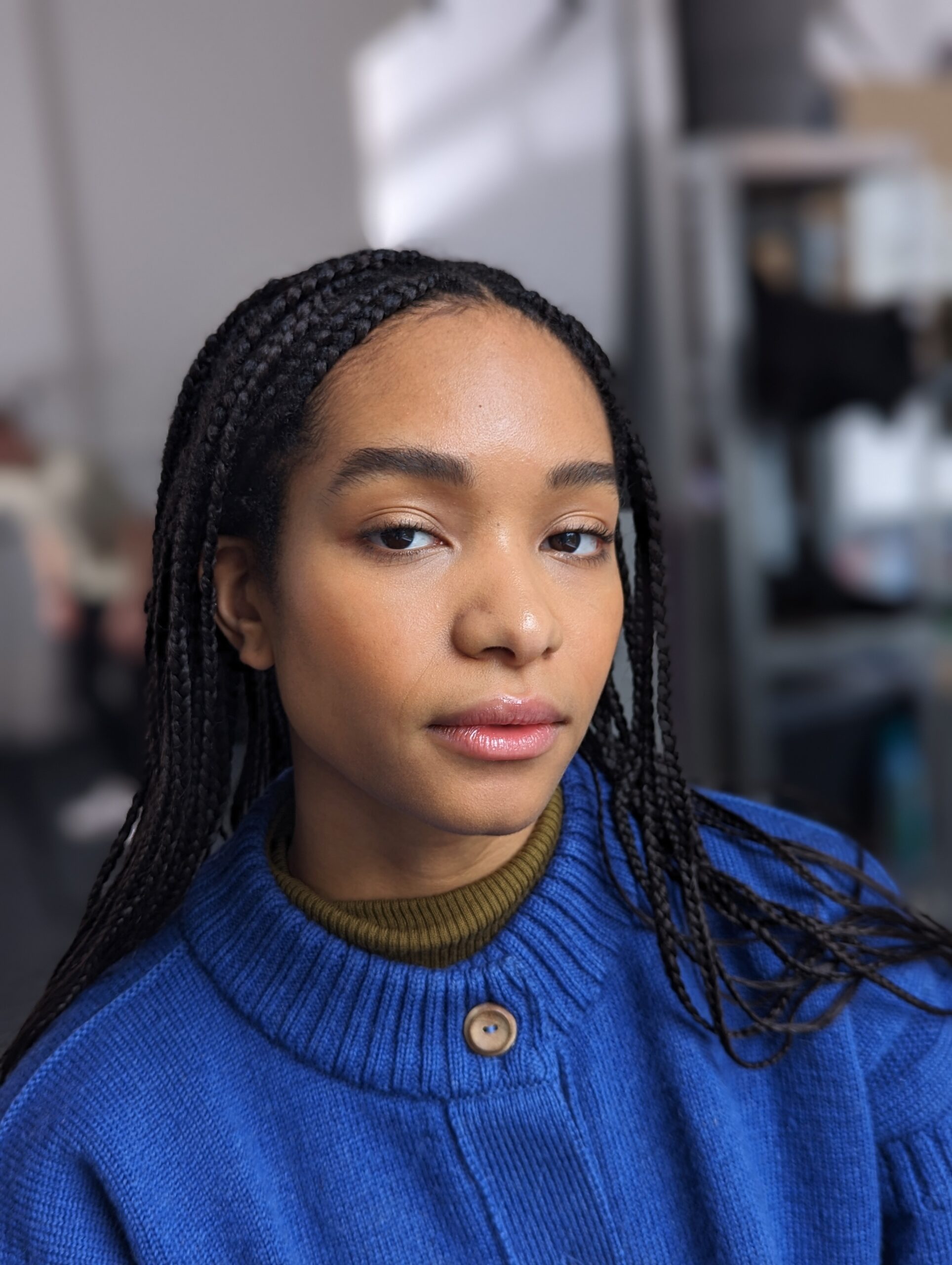 Professional model with hair and makeup by Bristol makeup artist Evie Smith.