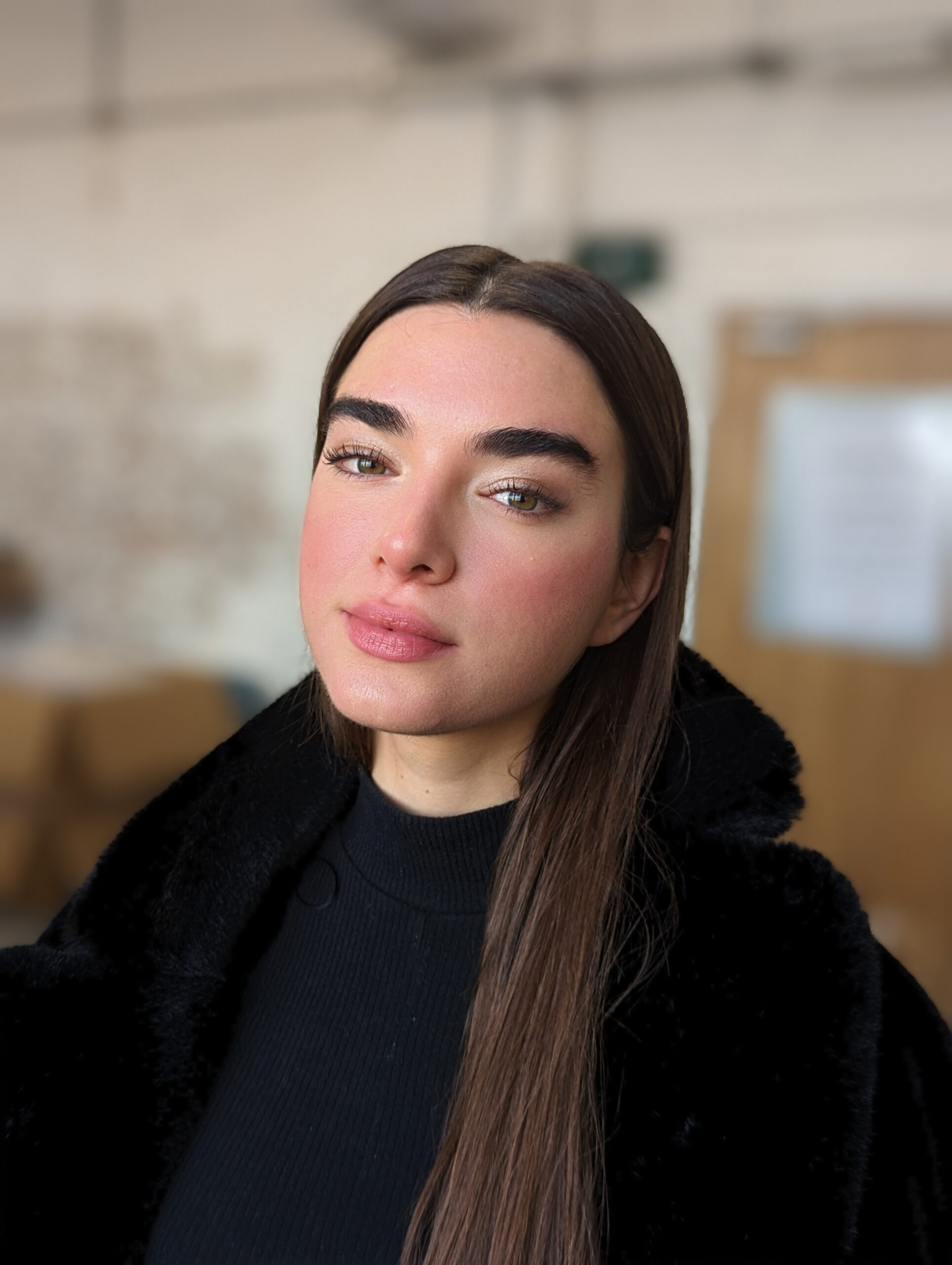 Professional model with hair and makeup by Bristol makeup artist Evie Smith.